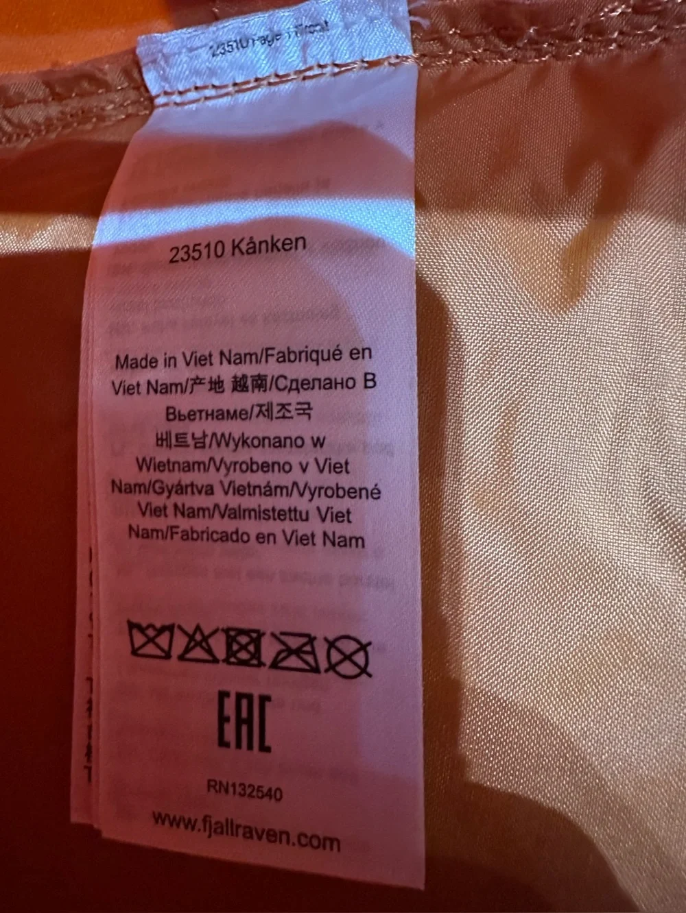 FJALLRAVEN KÅNKEN NWT Unisex Everyday Outdoor Classic Backpack Spicy Orange